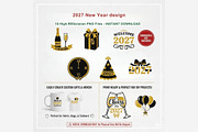 2027 New Year PNG Bundle, an Emoji Icon by Tanya Kart (Thumbnail 9 of 10)