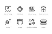 Finance 56 thin line icons, an Outline Icon by vectorstank (Thumbnail 9 of 9)