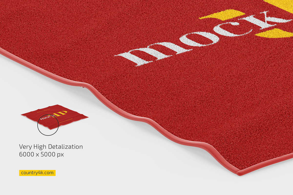 Square Beach Towel Mockup Set, a Product Mockup by Country4k (Photo 3 of 4)