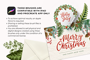 Christmas Procreate Brushes Bundle, a Brush Add-On by Red Ink (Thumbnail 10 of 10)
