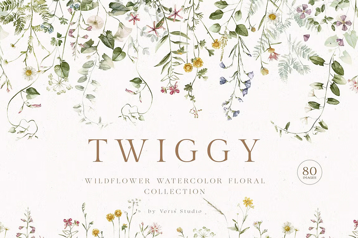 BUNDLE Watercolor Floral Graphic, a Decorative Illustration by Veris Studio (Photo 39 of 43)