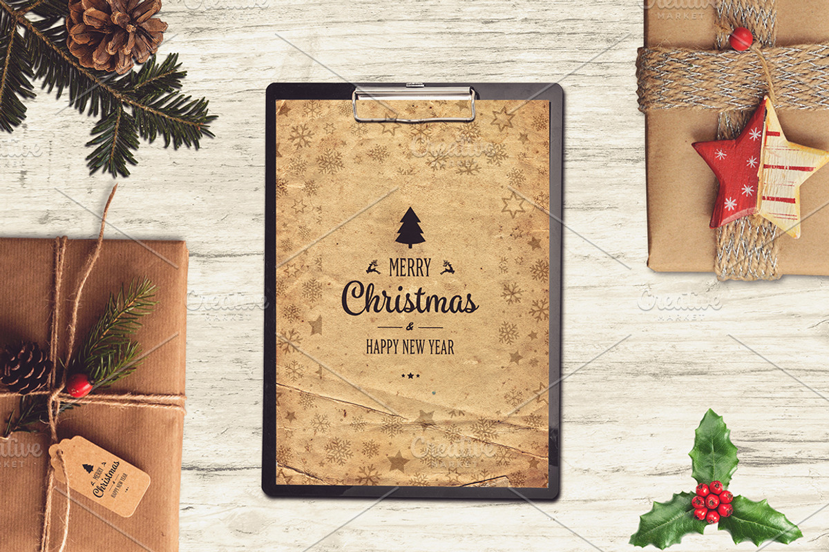 Christmas Scene Creator #3, an Apparel Mockup by relineo.mock-ups (Photo 6 of 14)