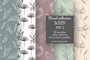 Wild flower patterns VOL 2, a Pattern Graphic by CARROTDESIGN (Thumbnail 1 of 5)