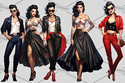 Rockabilly Women Bundle of 33, a Graphic by Jay Major Designs (Thumbnail 9 of 11)