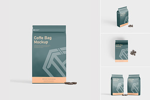 Coffee Bag Mockup, a Packaging Mockup by tiyasprabawa