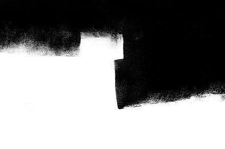 White wall partially painted in blac containing paint, wall, and white, an Abstract Photo by Maksimkostenko