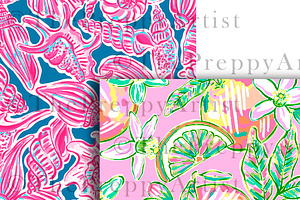 Preppy Pattern Set