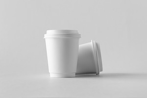 Double wall coffee cup mockup JPEG, a Food & Drink Photo by Shablon
