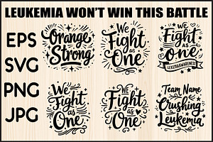 Leukemia T shirt SVG Bundle, an Object Graphic by Designer_Momina