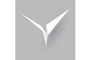 Paper plane model. Origami, a Transportation Illustration by Things for designers