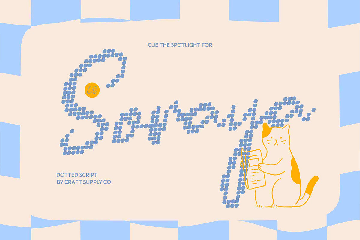 CS Soraya Disco, a Script Font by Craft Supply Co. (Photo 1 of 8)