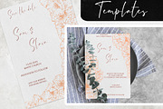 Peach fuzz wedding: Passionate poppy, a Stationery Template by MsFlaffy (Thumbnail 4 of 8)