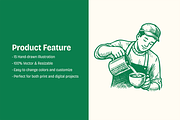 Coffee & Barista Illustration Set, a Food Illustration by ™Creasi (Thumbnail 4 of 6)