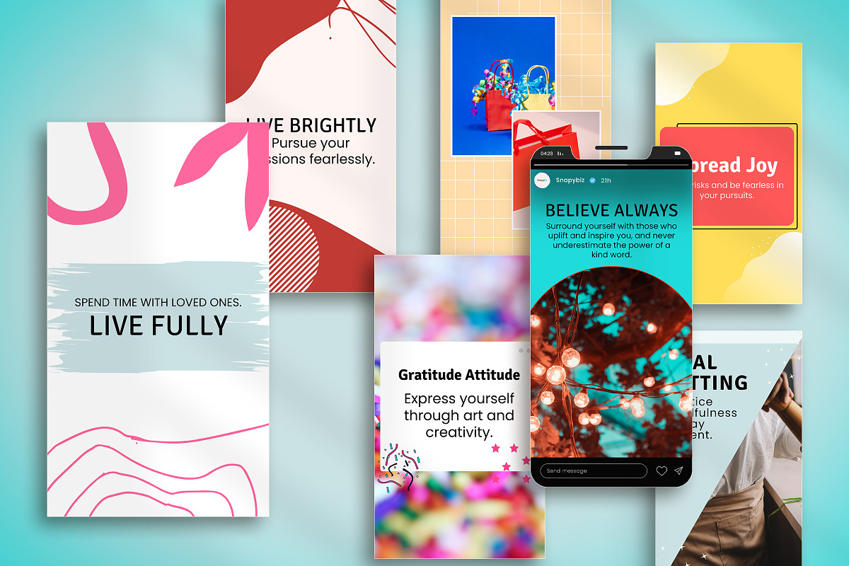 Bright Social Media Template Bundle, a Social Media Template by Snapybiz (Photo 7 of 9)