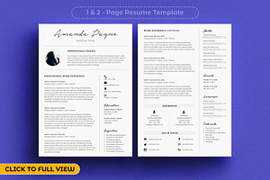 Minimal Resume/CV Template Bonus