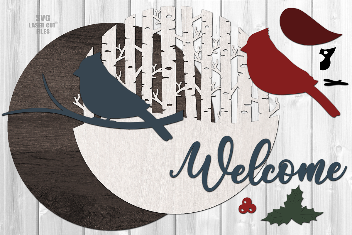Cardinal SVG | Welcome Sign SVG, a Graphic by Cloud9DesignSVG (Photo 3 of 4)