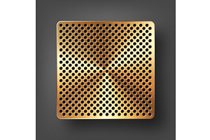 Realistic metal banner. Brushed, an Illustration by 32pixels