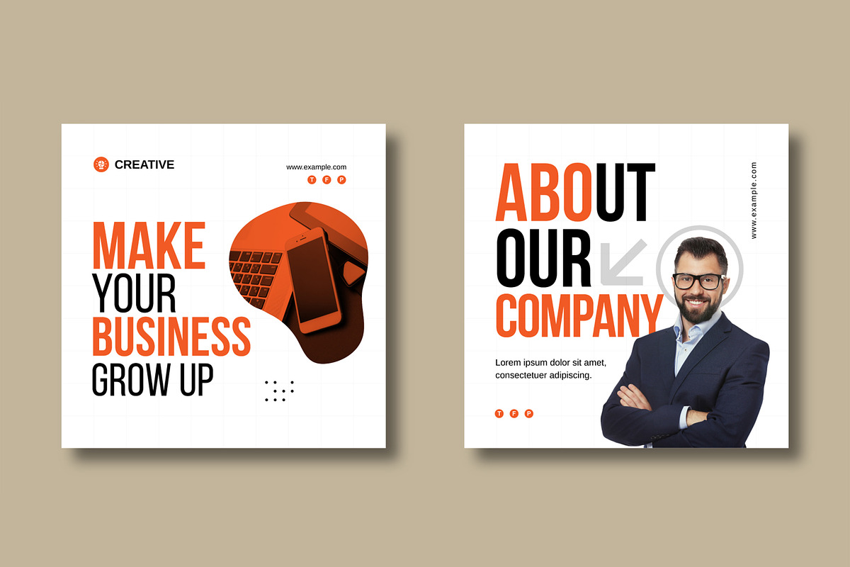 Business Social Media Post Template, a Social Media Template by MightyDesign (Photo 3 of 8)