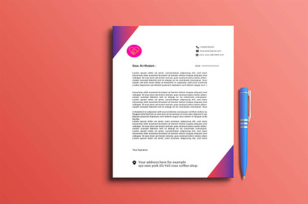 A4 letterhead, letterhead
