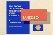 Sansgeo Geometric Sans, a Sans Serif Font by graphicook (Thumbnail 9 of 10)