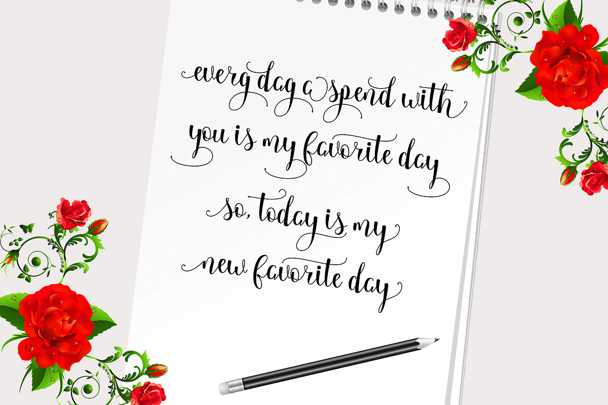 Margarita, a Script Font by Deniz86 (Photo 7 of 10)