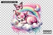 Cute Sleeping Baby Animals Clipart, an Animal Illustration by Creative Arslan (Thumbnail 9 of 9)