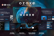 Ozoxe - Ai Technology PowerPoint, a Presentation Template by Iqsiart Studio (Thumbnail 1 of 3)