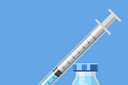 Vaccination Concepts with Syringe, a Healthcare Illustration by TAlex (Thumbnail 3 of 6)