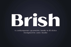 Brish, a Sans Serif Font by Zane Studio