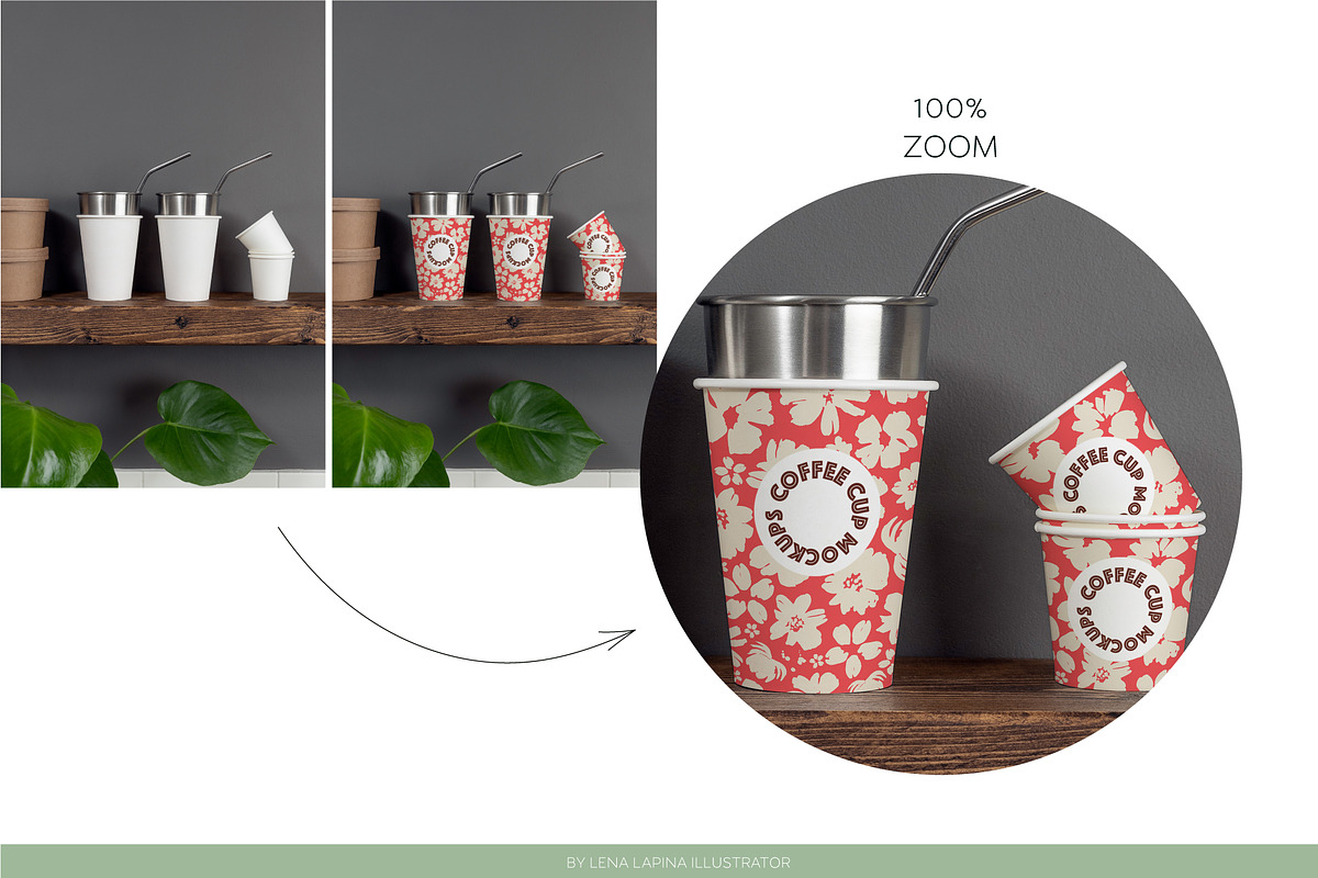 PAPER COFFEE CUP MOCKUP SET, a Cups & Container Mockup by MCKP*ME (Photo 15 of 16)