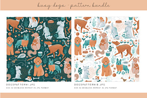 Cute Dog Digital Paper DH