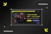 Cyber Futuristic - Gift Voucher, a Print Template by StreaksideStd (Thumbnail 2 of 3)