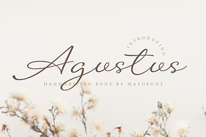 Agustus - Handwriting Font