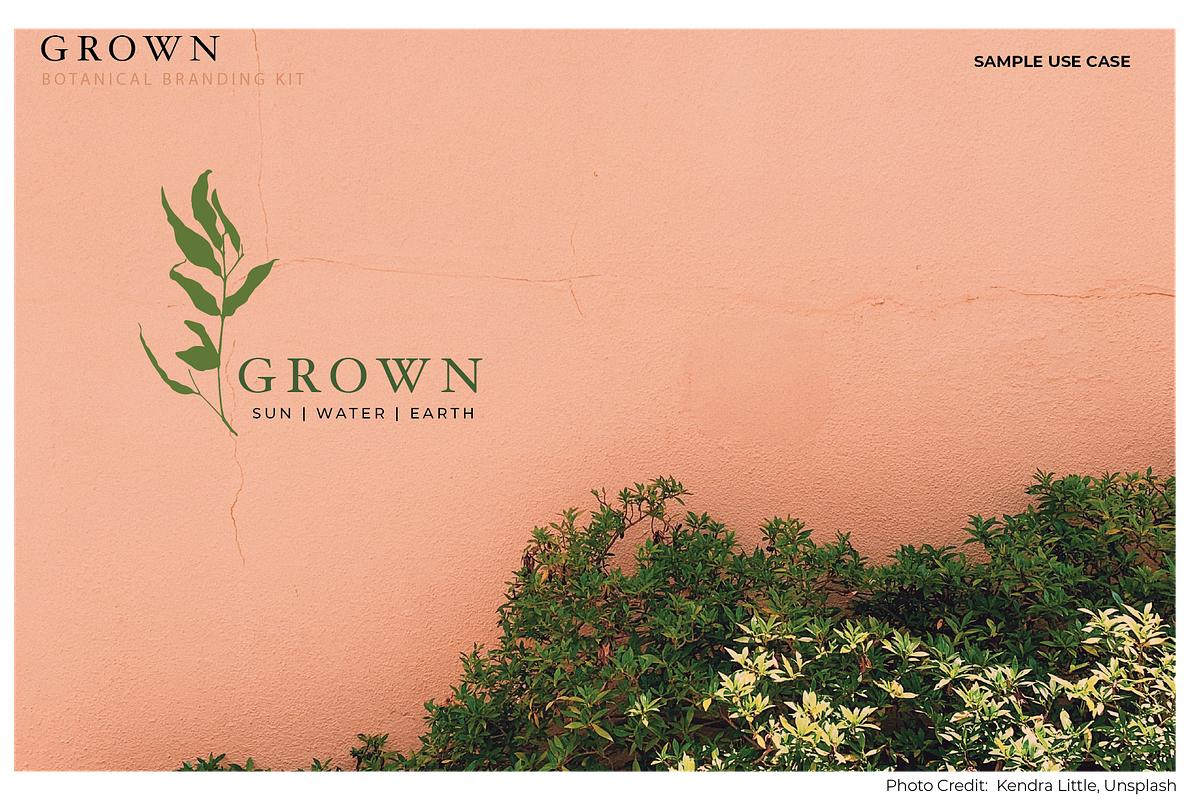 GROWN Plant Logo Branding Kit, a Branding & Logo Template by CC CREATIVE CO (Photo 8 of 9)