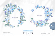 Watercolor clipart Navy tulips, a Decorative Illustration by MariGraphic boutique (Thumbnail 5 of 9)