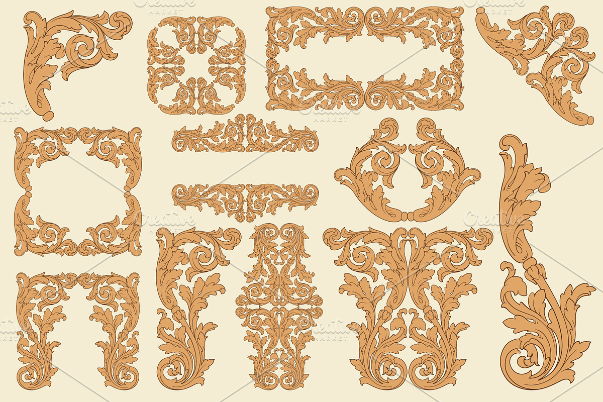 Frames And Borders Ornate Vintage, a Decorative Illustration by Samira (Photo 6 of 6)
