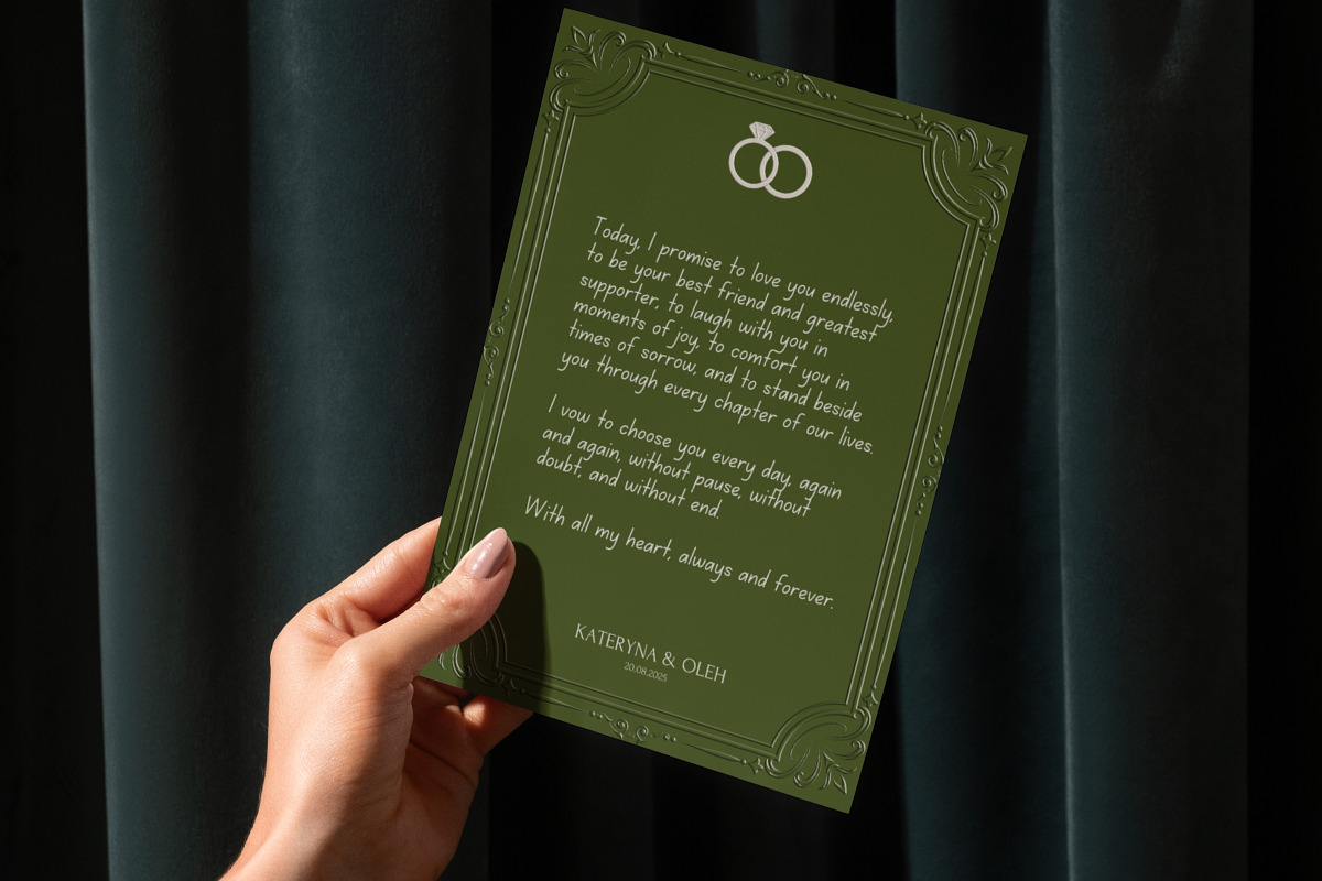 Wedding Vow Book – Canva Template, a Stationery Template by TrendyliciousStore (Photo 2 of 7)