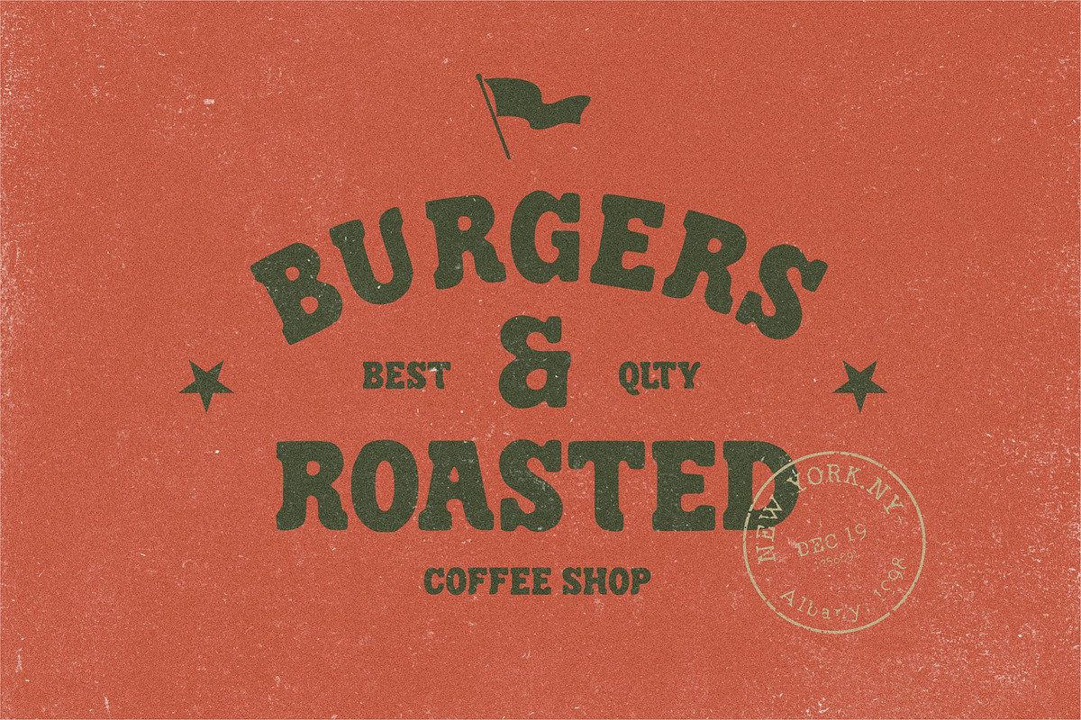 Troops - Vintage Display Font, a Slab Serif Font by Genetype (Photo 4 of 8)