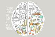 Left and right brain functions, a Healthcare Illustration by Sapunkele (Thumbnail 2 of 2)