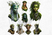 Grove Guardians Fantasy Cliparts, a Person Illustration by ThatsDesignArt (Thumbnail 9 of 10)