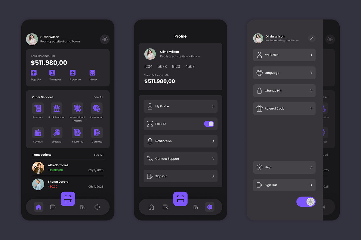 Epurse - Finance Mobile App UI Kit, an UI Kit Template by Kmg Design (Photo 2 of 3)