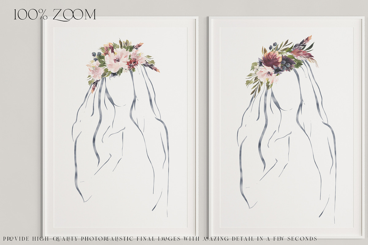 44 Frames and Wallpaper Mockup, a Product Mockup by mock-ups (Photo 4 of 9)