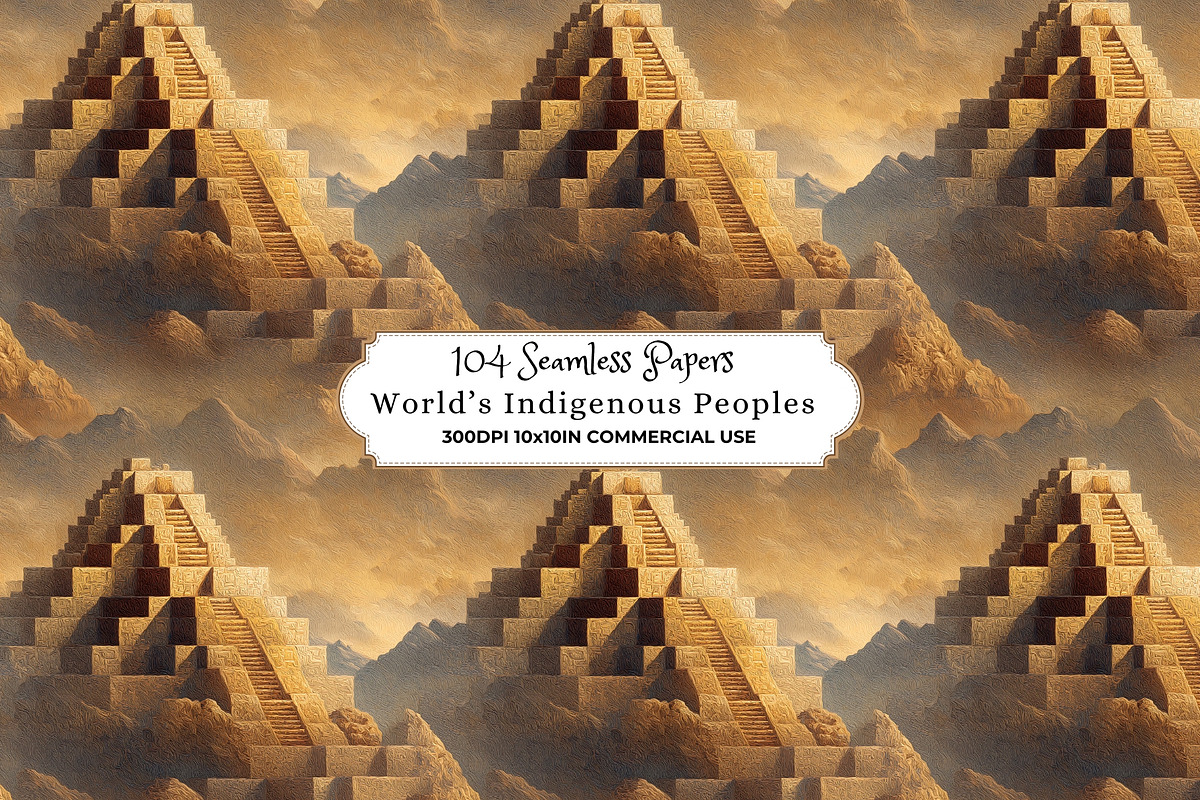 World’s Indigenous Peoples Patterns, a Pattern Graphic by Nicole Branger Art (Photo 11 of 38)