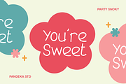 Party Snoky - Playful Display Font, a Handwritten Font by Pandeka Studio (Thumbnail 5 of 9)