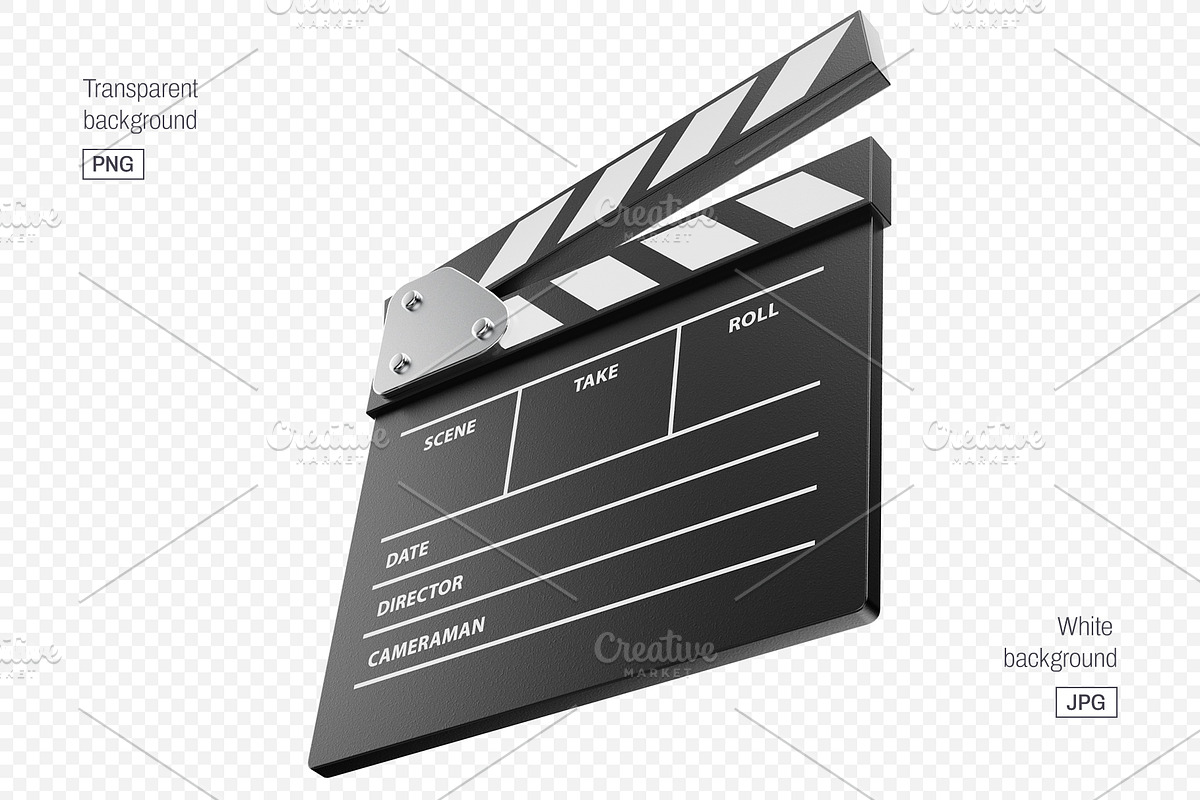Movie Clapper Isolated PNG & JPG, an Object Graphic by LoopAll (Photo 3 of 7)