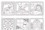Bold Easy Festive Corner Coloring, a Decorative Illustration by Design Station (Thumbnail 3 of 3)