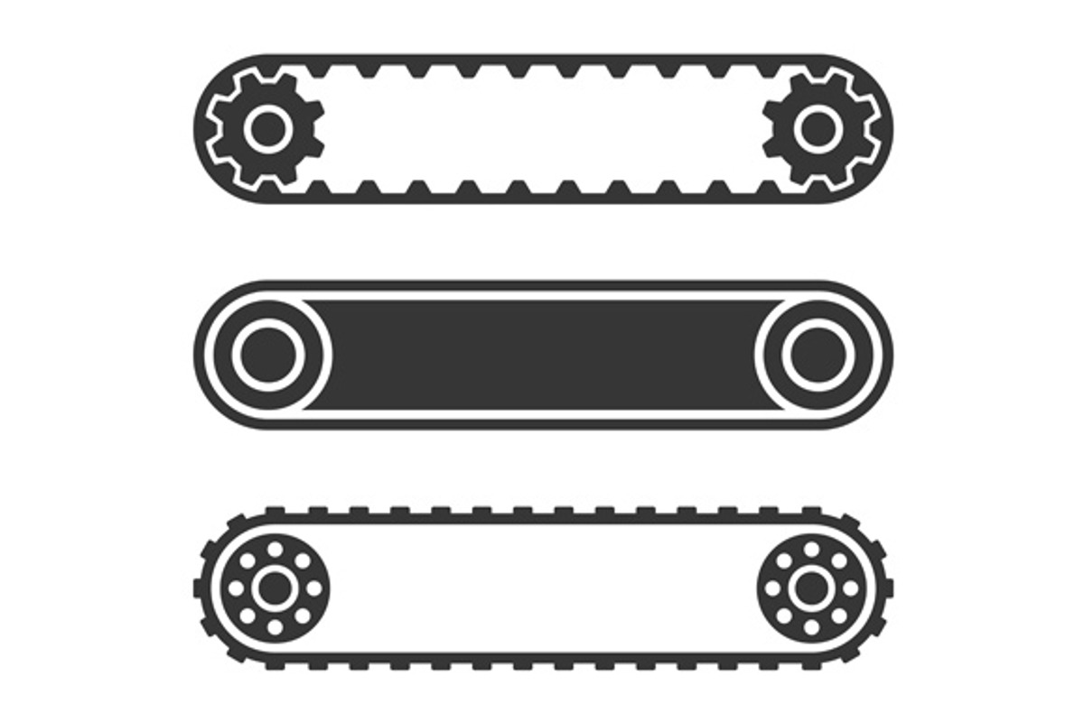 Conveyor Belt Line Set, an Object Graphic by in8finity