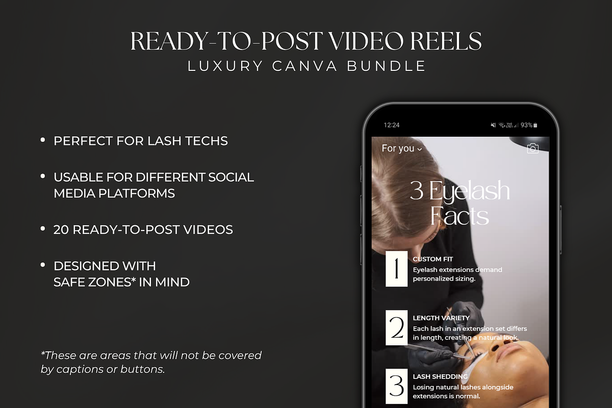 Lash Tech Instagram Reels Templates preview 2