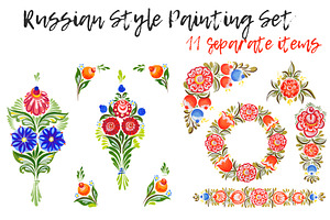 Painting in Russian style