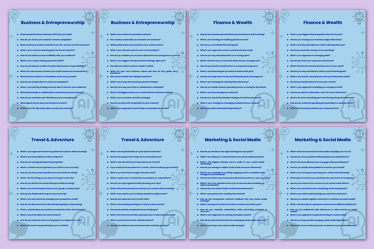 The 500+ ChatGPT Prompt Vault, a Stationery Template by Designmela01 (Photo 4 of 5)